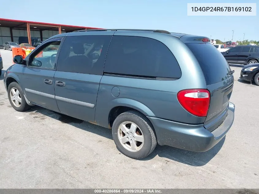 2007 Dodge Grand Caravan Se VIN: 1D4GP24R67B169102 Lot: 40286864