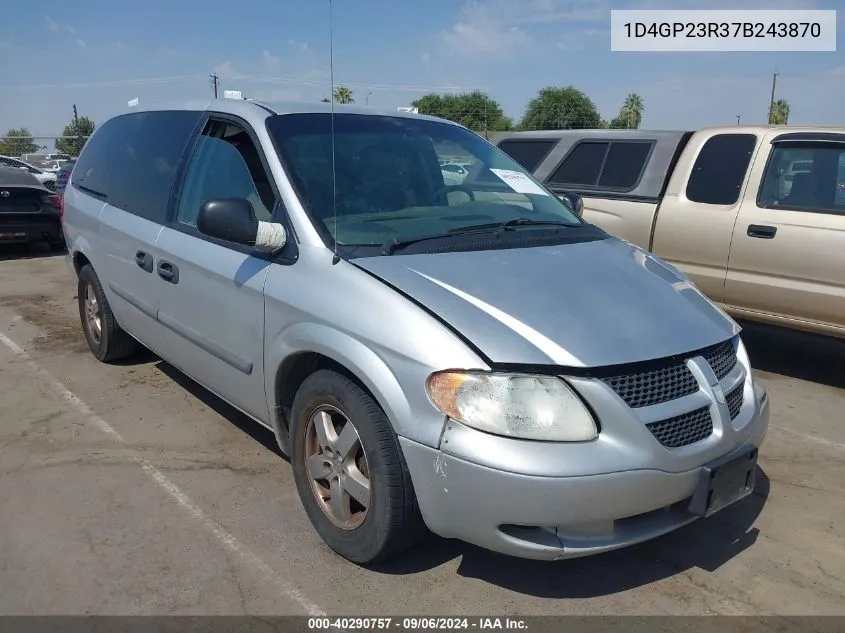 2007 Dodge Grand Caravan Cv VIN: 1D4GP23R37B243870 Lot: 40290757