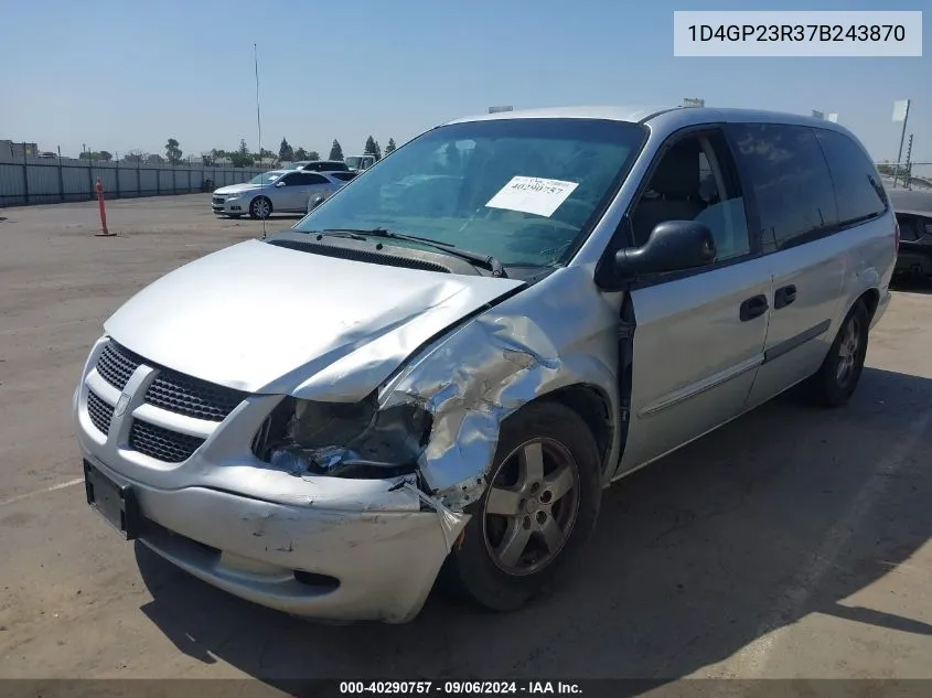 2007 Dodge Grand Caravan Cv VIN: 1D4GP23R37B243870 Lot: 40290757