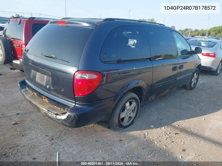 1D4GP24R07B178572 2007 Dodge Grand Caravan Se