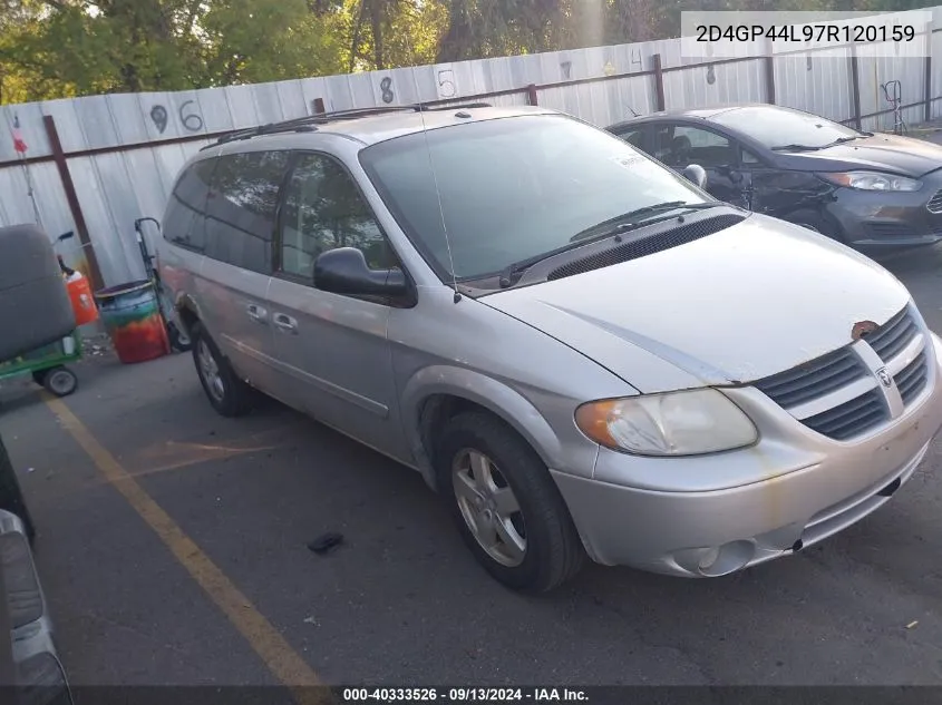 2007 Dodge Grand Caravan Sxt VIN: 2D4GP44L97R120159 Lot: 40333526