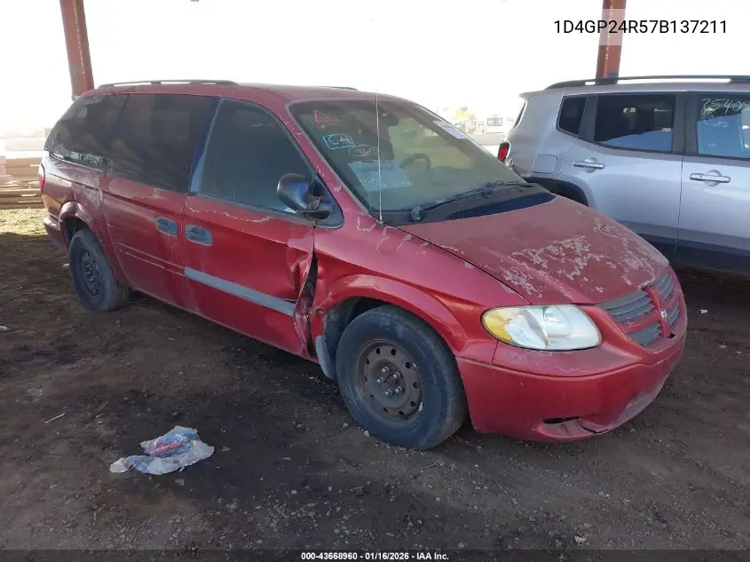 1D4GP24R57B137211 2007 Dodge Grand Caravan Se
