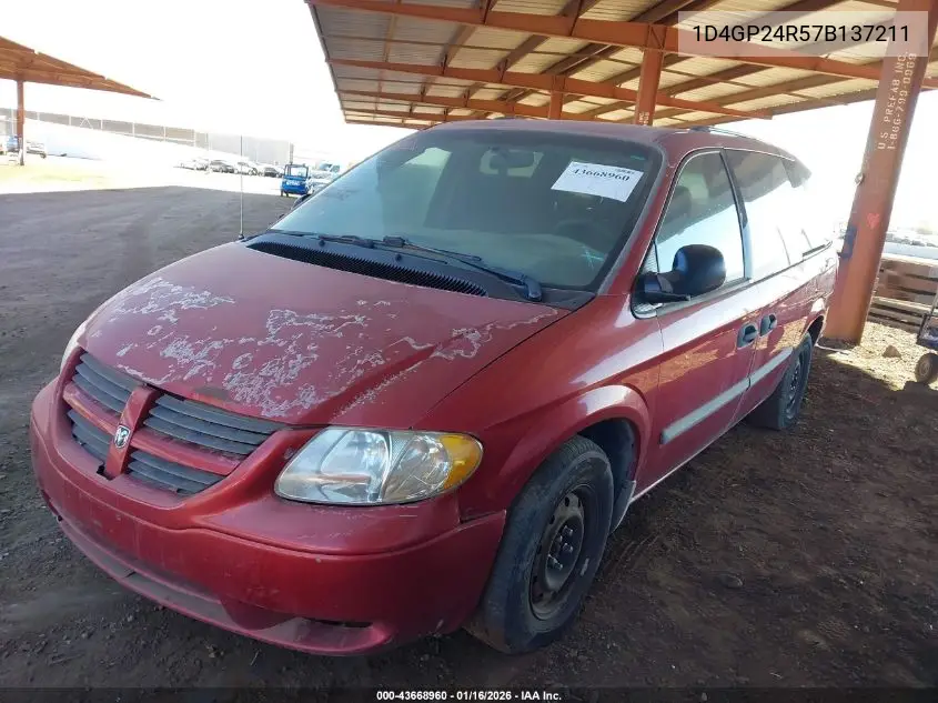 1D4GP24R57B137211 2007 Dodge Grand Caravan Se
