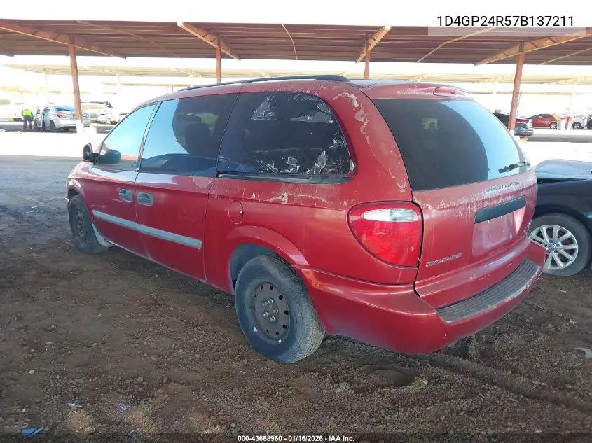 1D4GP24R57B137211 2007 Dodge Grand Caravan Se