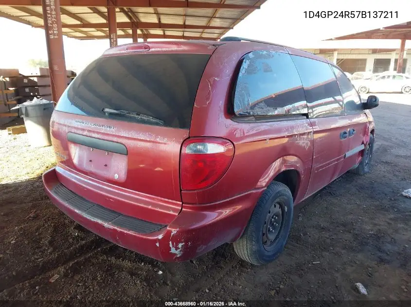 1D4GP24R57B137211 2007 Dodge Grand Caravan Se