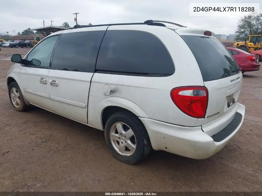 2D4GP44LX7R118288 2007 Dodge Grand Caravan Sxt