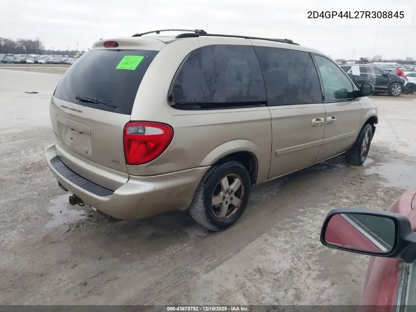 2D4GP44L27R308845 2007 Dodge Grand Caravan Sxt
