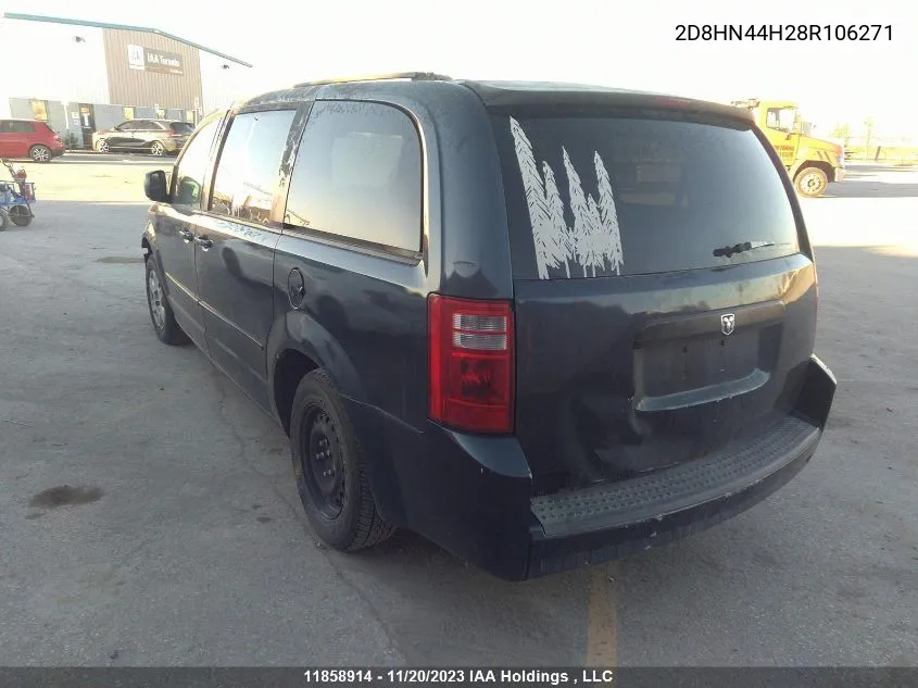 2008 Dodge Grand Caravan Se VIN: 2D8HN44H28R106271 Lot: 11858914