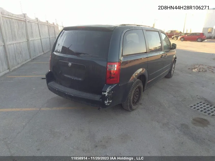 2D8HN44H28R106271 2008 Dodge Grand Caravan Se