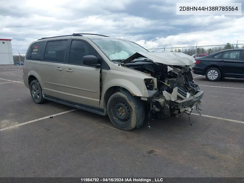 2D8HN44H38R785564 2008 Dodge Grand Caravan Se