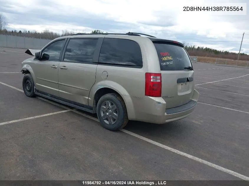 2D8HN44H38R785564 2008 Dodge Grand Caravan Se