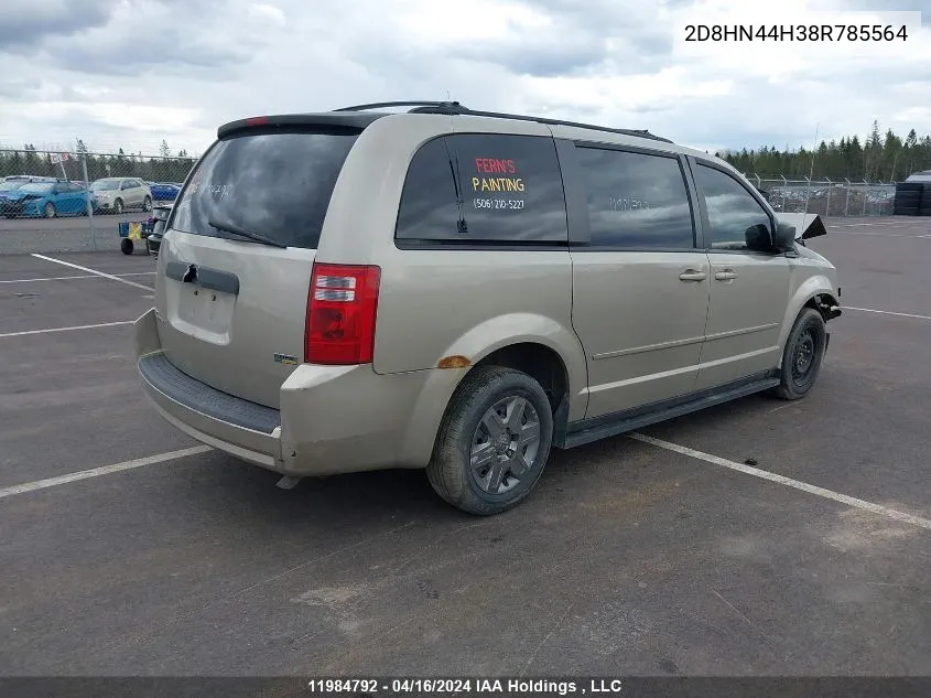 2008 Dodge Grand Caravan Se VIN: 2D8HN44H38R785564 Lot: 11984792