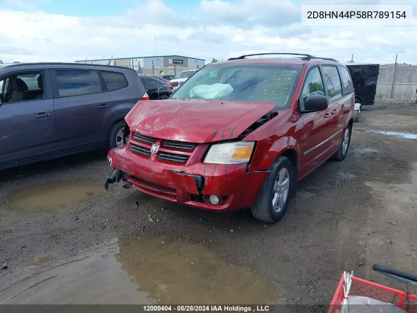 2D8HN44P58R789154 2008 Dodge Grand Caravan Se