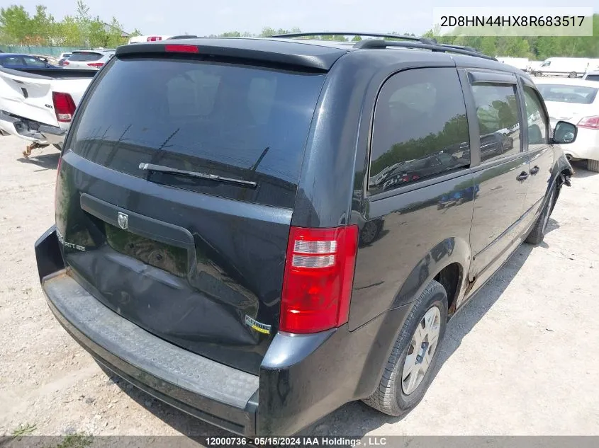 2008 Dodge Grand Caravan Se VIN: 2D8HN44HX8R683517 Lot: 12000736