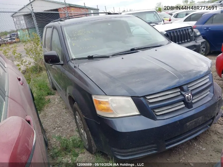 2D8HN44H48R775691 2008 Dodge Grand Caravan Se