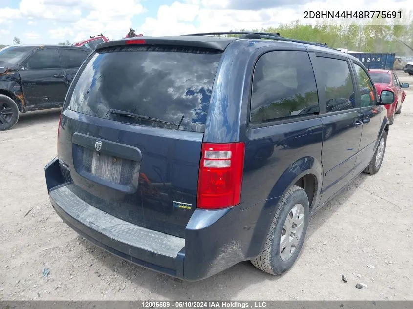 2D8HN44H48R775691 2008 Dodge Grand Caravan Se