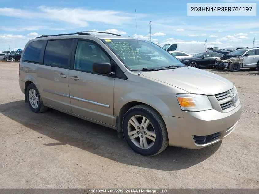 2008 Dodge Grand Caravan Se VIN: 2D8HN44P88R764197 Lot: 12010294