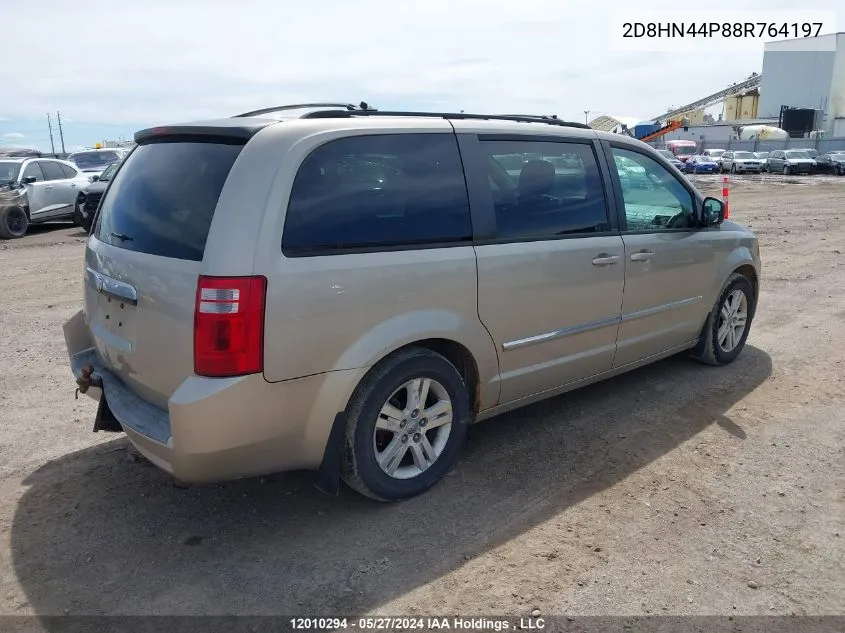 2008 Dodge Grand Caravan Se VIN: 2D8HN44P88R764197 Lot: 12010294