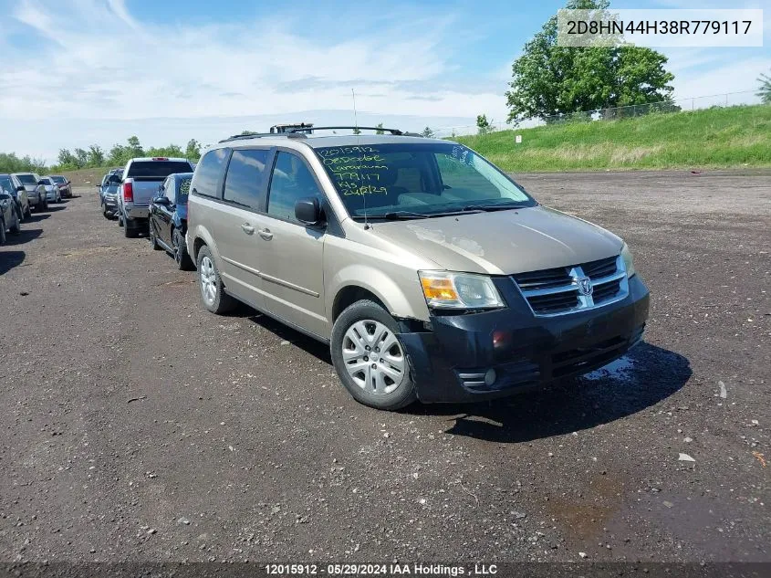 2D8HN44H38R779117 2008 Dodge Grand Caravan