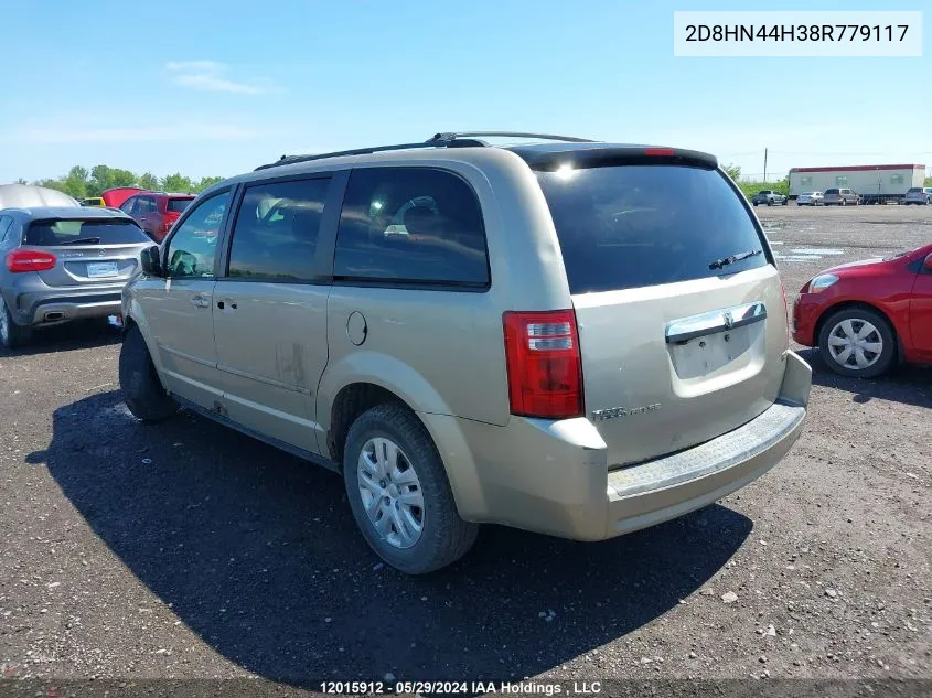 2008 Dodge Grand Caravan VIN: 2D8HN44H38R779117 Lot: 12015912