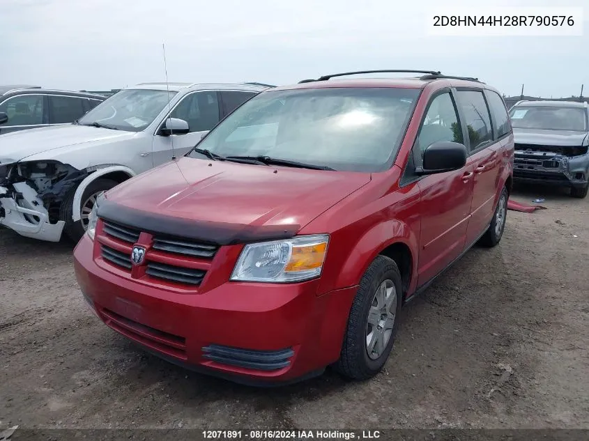 2008 Dodge Grand Caravan VIN: 2D8HN44H28R790576 Lot: 12071891