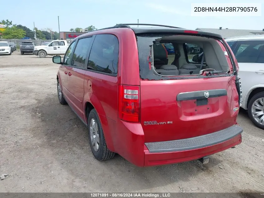 2008 Dodge Grand Caravan VIN: 2D8HN44H28R790576 Lot: 12071891