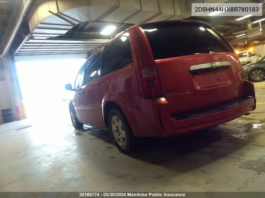 2D8HN44HX8R780183 2008 Dodge Grand Caravan Se