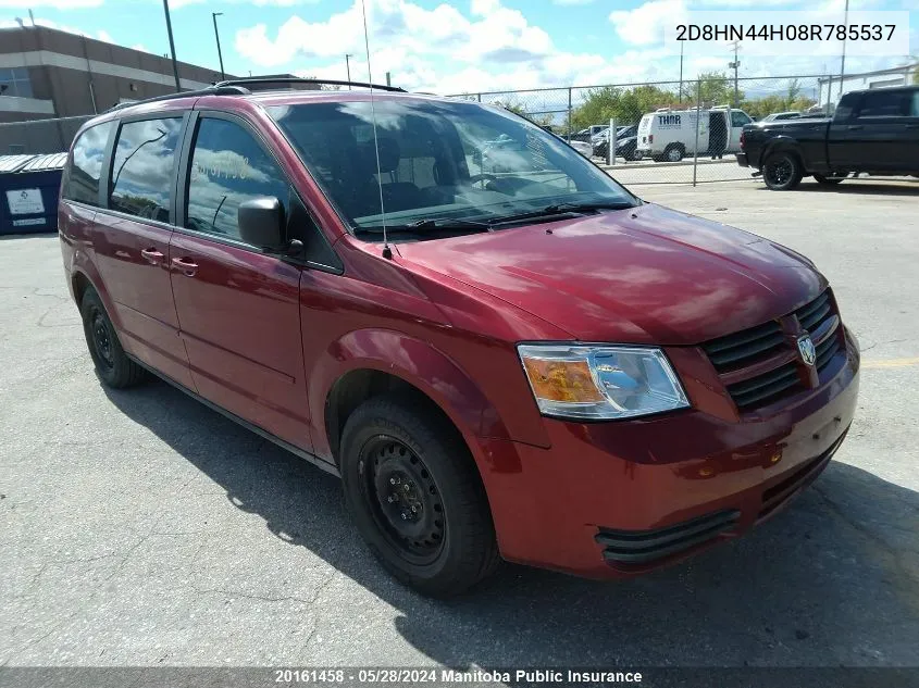 2008 Dodge Grand Caravan Se VIN: 2D8HN44H08R785537 Lot: 20161458