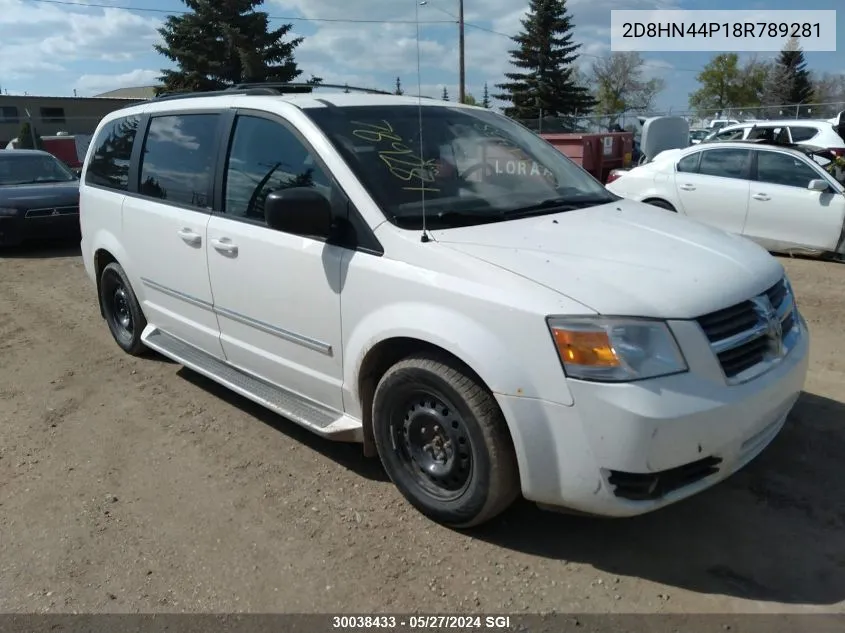 2D8HN44P18R789281 2008 Dodge Grand Caravan Sxt