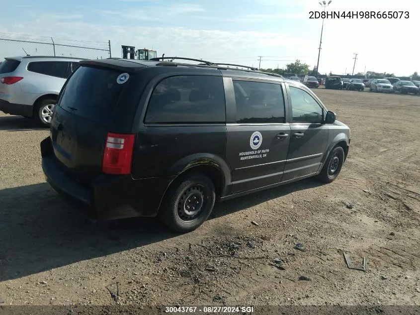 2008 Dodge Grand Caravan Se VIN: 2D8HN44H98R665073 Lot: 30043767