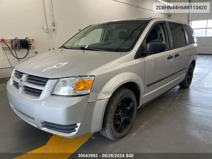 2D8HN44H68R113420 2008 Dodge Grand Caravan Se