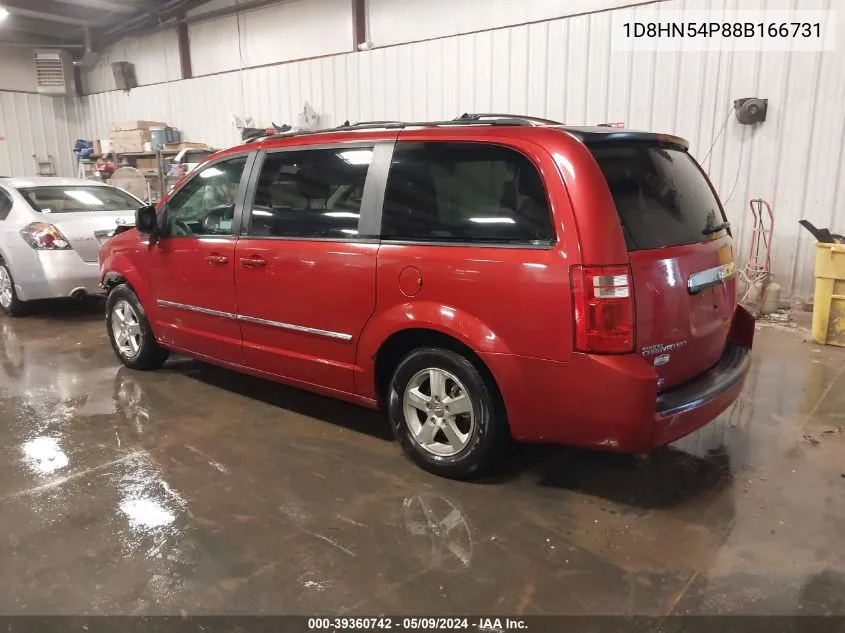 2008 Dodge Grand Caravan Sxt VIN: 1D8HN54P88B166731 Lot: 39360742