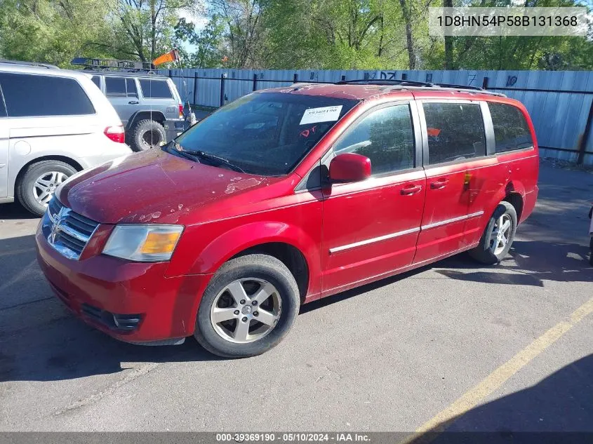 2008 Dodge Grand Caravan Sxt VIN: 1D8HN54P58B131368 Lot: 39369190