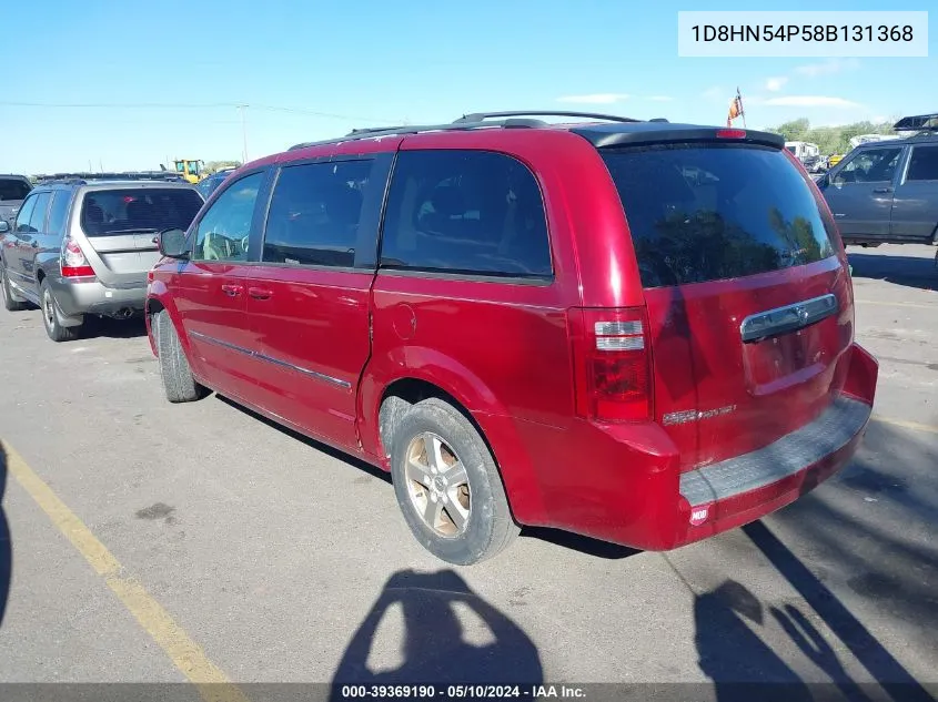 2008 Dodge Grand Caravan Sxt VIN: 1D8HN54P58B131368 Lot: 39369190