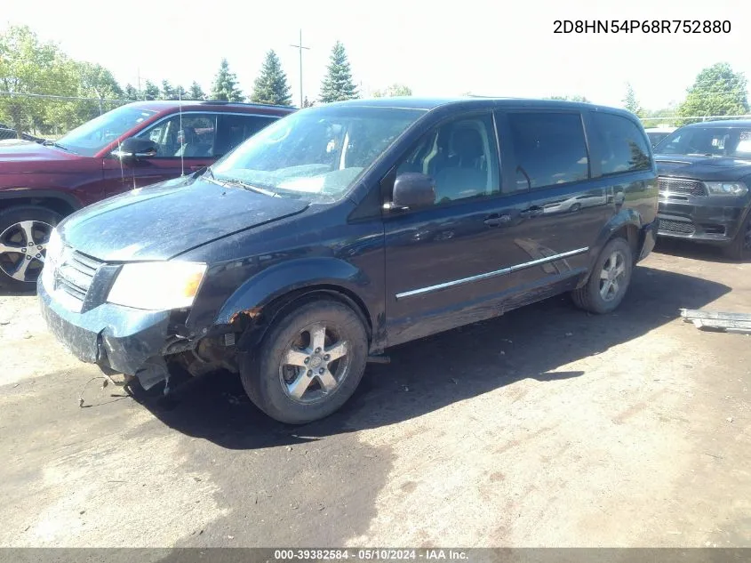 2008 Dodge Grand Caravan Sxt VIN: 2D8HN54P68R752880 Lot: 39382584