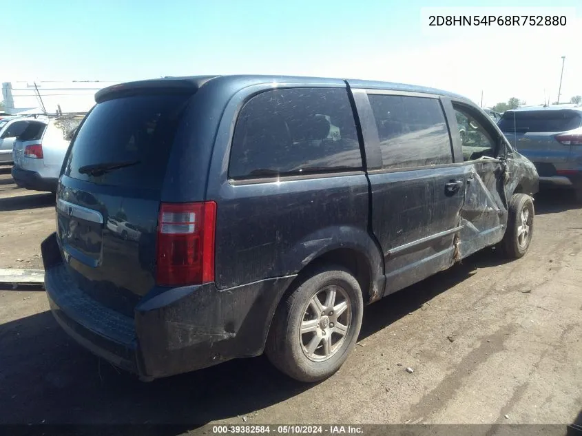 2008 Dodge Grand Caravan Sxt VIN: 2D8HN54P68R752880 Lot: 39382584