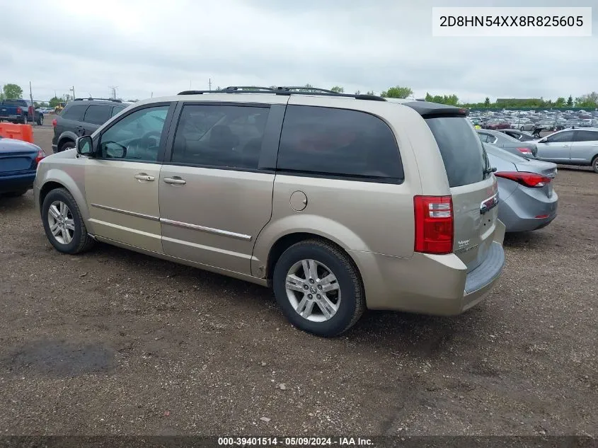 2008 Dodge Grand Caravan Sxt VIN: 2D8HN54XX8R825605 Lot: 39401514