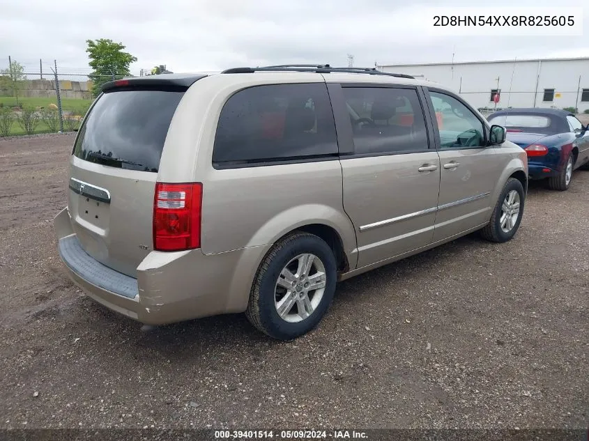 2008 Dodge Grand Caravan Sxt VIN: 2D8HN54XX8R825605 Lot: 39401514