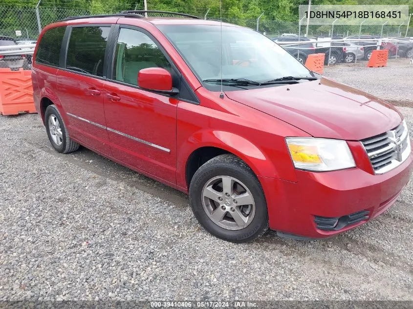 2008 Dodge Grand Caravan Sxt VIN: 1D8HN54P18B168451 Lot: 39410406