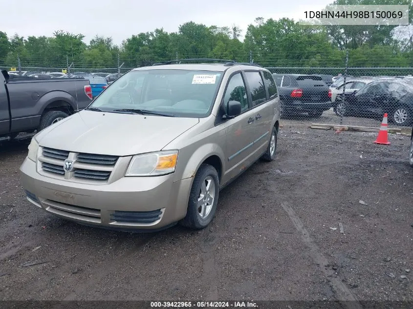 2008 Dodge Grand Caravan Se VIN: 1D8HN44H98B150069 Lot: 39422965