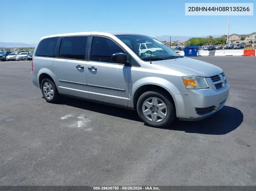 2D8HN44H08R135266 2008 Dodge Grand Caravan Se