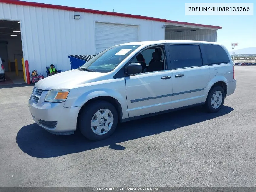 2D8HN44H08R135266 2008 Dodge Grand Caravan Se