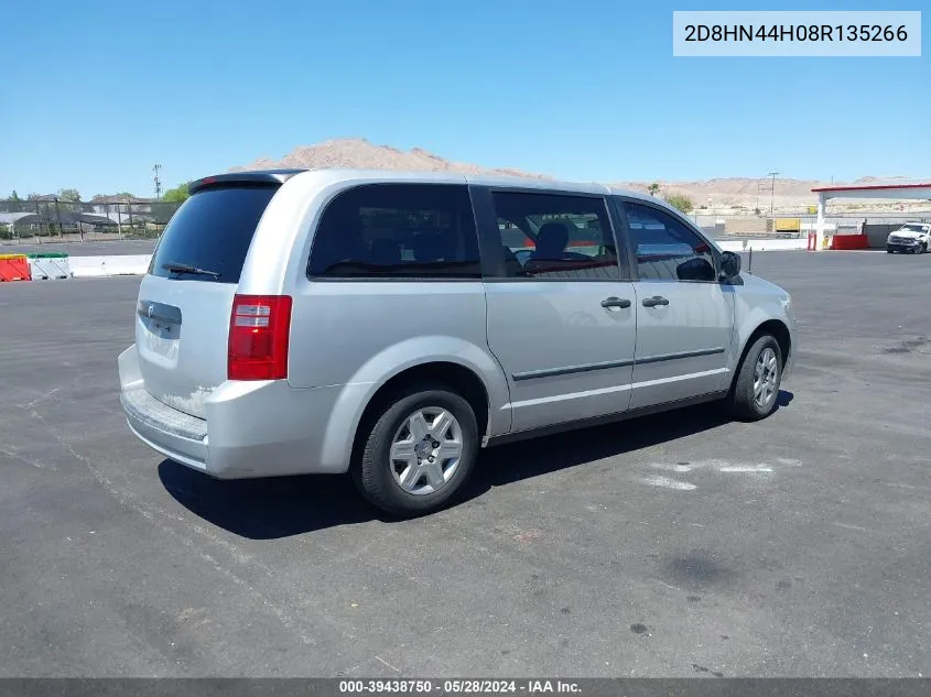 2D8HN44H08R135266 2008 Dodge Grand Caravan Se