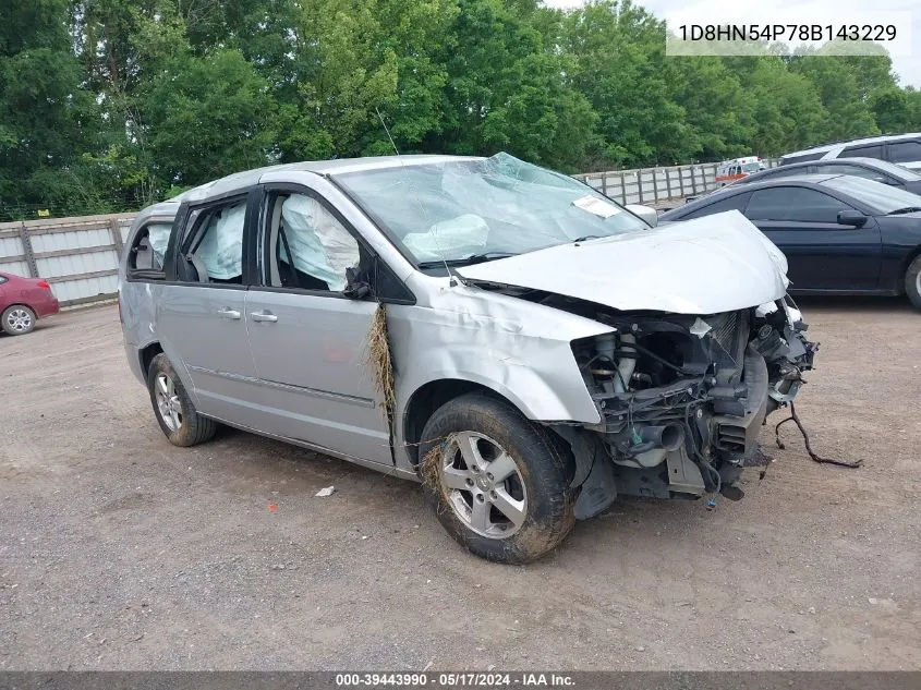 2008 Dodge Grand Caravan Sxt VIN: 1D8HN54P78B143229 Lot: 39443990