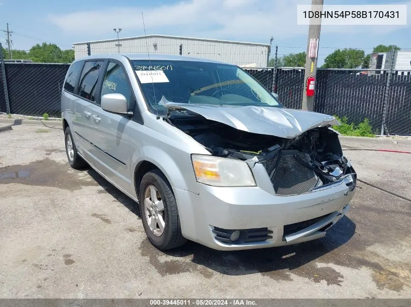 1D8HN54P58B170431 2008 Dodge Grand Caravan Sxt