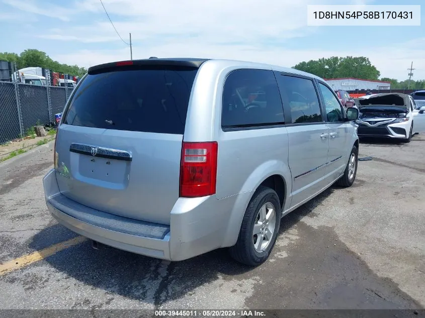 1D8HN54P58B170431 2008 Dodge Grand Caravan Sxt