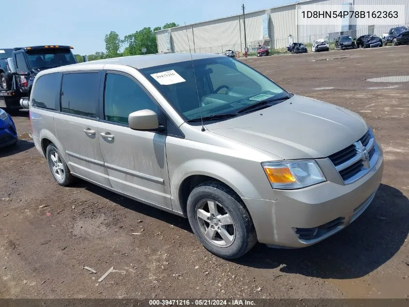 2008 Dodge Grand Caravan Sxt VIN: 1D8HN54P78B162363 Lot: 39471216