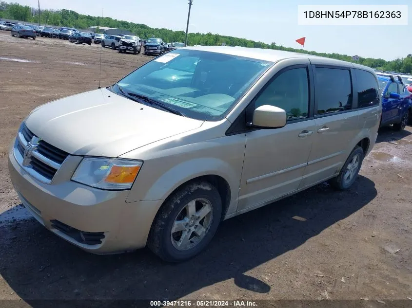 1D8HN54P78B162363 2008 Dodge Grand Caravan Sxt