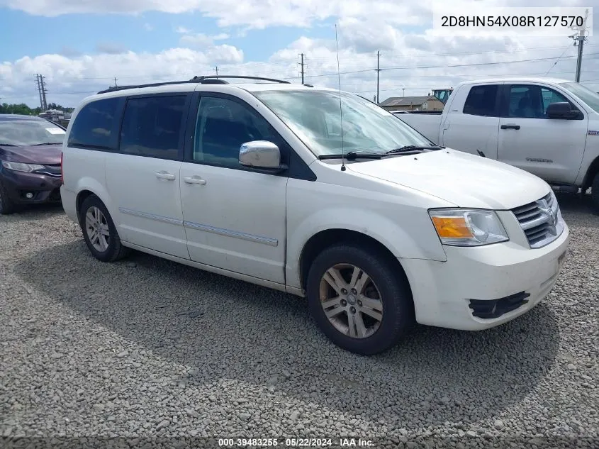 2008 Dodge Grand Caravan Sxt VIN: 2D8HN54X08R127570 Lot: 39483255