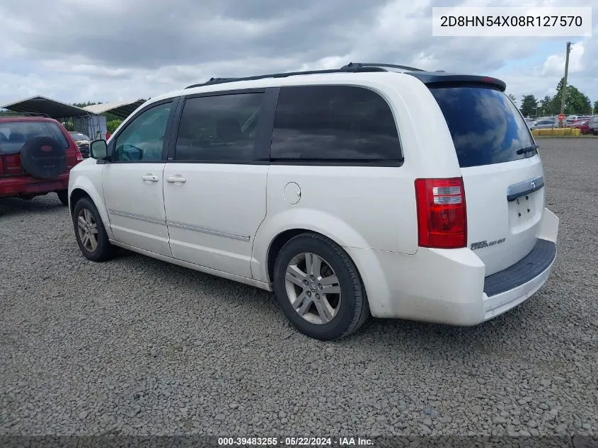 2008 Dodge Grand Caravan Sxt VIN: 2D8HN54X08R127570 Lot: 39483255